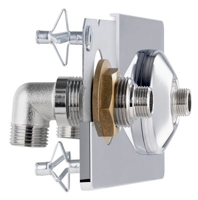 Platine sous lavabo universelle pour tube multicouche mâle 15 x 21 - 12 x 17 - QUICK PLOMBERIE