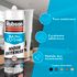 Mastic Silicone Bain & Cuisine Pure gris béton 280 ml RUBSON