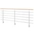 Garde-corps Interio - Acier thermolaqué RAL 9006 - L 2,50 m - Pose latérale - SOGEM
