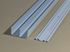 Rails haut et bas blancs en acier pour porte de placard coulissante 240 cm OPTIMUM