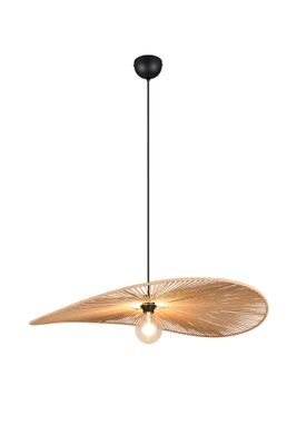 Suspension E27 Ø78 cm Laurine fil de papier naturel 40W - CASALUM