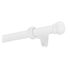 Kit tringle à rideaux en bois 1.80 m diam 20 mm Finition Blanc laqué - MOBOIS