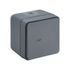 Bouton poussoir étanche IP55 Cyklone avec témoin lumineux anthracite - DEBFLEX