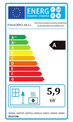 Poêle à bois 5,9 kW Altea PANADERO Livraison à domicile incluse