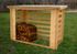 Abri range-bûches fermé en madriers grand volume 4 stères de bois 1,90 m², Livraison à domicile incluse - HABRITA