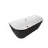 Baignoire semi-îlot noire 160 x 75 cm Bacara BALNEO