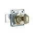 Serrure applique diamètre 20 mm droite/gauche avec clé nickelé CIME