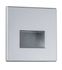 Spot LED encastrable mural carré chrome mat - PAULMANN