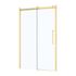 Porte de douche coulissante 120x200 cm profilé or verre transparent 6 mm Rolling - AURLANE