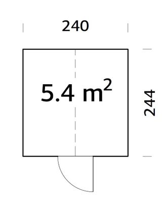 Serre Emilia Gris 5,4 m2 Autoclave Livraison à domicile incluse