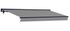 Store Banne 5 x 3,5 m Motorise Gris Avec Plafond Structure Anthracite