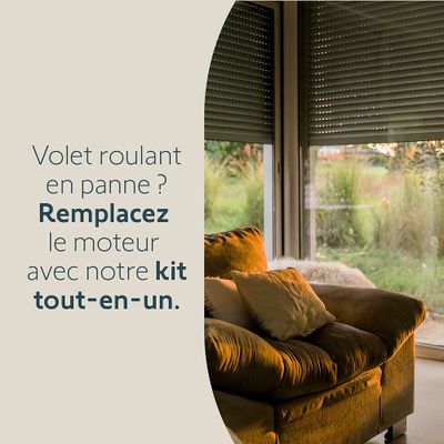 Kit de remplacement radio RTS pour volet roulant de fenêtre SOMFY