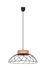 Suspension Kento métal noir et bois E27 Ø 38 cm- COREP