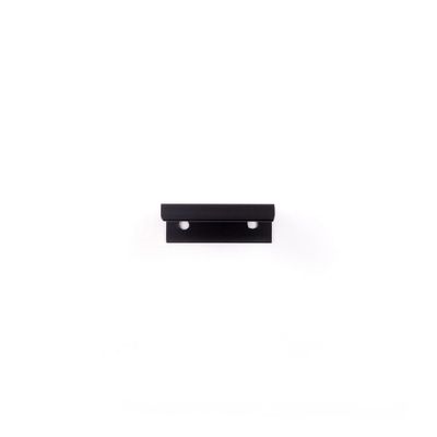 Poignée de meuble aluminium noir mat entraxe 32 mm REI