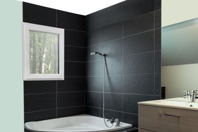 Fenêtre PVC 1 vantail hauteur 95 x largeur 80 cm tirant droit