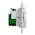 Prise affleurante 2 pôles + terre et prise USB C blanc - Odace 2011 SCHNEIDER ELECTRIC