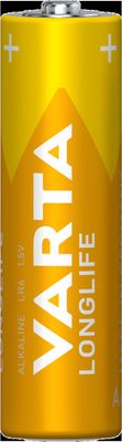 Piles alcalines LR06 (AA) Longlife par 6 - VARTA