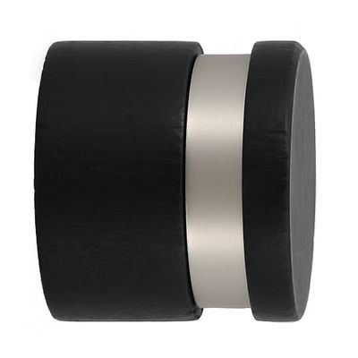 Embout déco bouchon à visser en bois diam 28 mm Finition Noir mat - MOBOIS