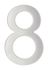Chiffre 8 adhésif hauteur 76 mm inox THIRARD