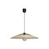 Suspension E27 15W Ø55 cm métal noir et corde tressée - Mahina COREP