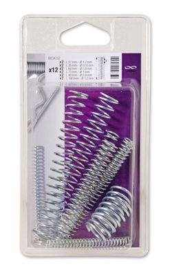 Ressort de compression acier galvanisé par 12 CHAPUIS