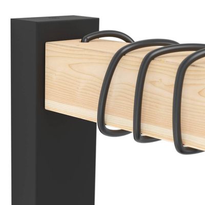 Applique murale E27 Townshend noir et bois 10W - EGLO