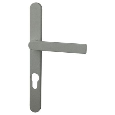 Poignées de porte sur plaques étroites à cylindre col court Ibiza inox ALPERTEC