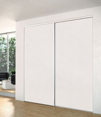 Porte de placard coulissante blanc nacré 1 vantail H 2,50 m x L 0,61 m YKARIO