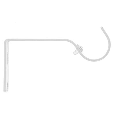 Support ouvert en métal de 90 mm diam 28 mm Finition Blanc brillant par 2 - MOBOIS