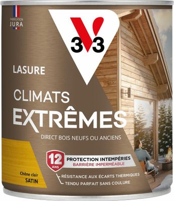 Lasure Climats Extrêmes® 12 ans chêne clair 0,75 L - V33
