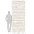 Lambris PVC Element 3D Romano Bianco - 8 x 375 x 2600 mm - GROSFILLEX