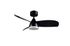 Ventilateur de plafond avec lumière LED + télécommande Noir Ø90cm - Helsinki REALITY