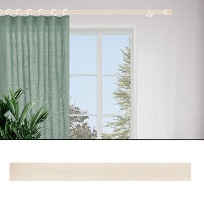 Tringle à rideaux en bois 2.50 m diam 28 mm Finition Erable - MOBOIS