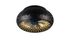 Ventilateur de plafond design 3xE27 + télécommande Noir/Or Ø50cm - Bidar REALITY