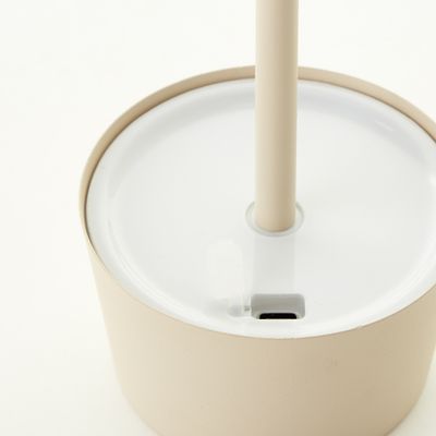 Lampe à poser extérieur rechargeable LED beige JONA- BRILLIANT