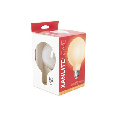 Ampoule LED globe E27 8.5W = 1055 lumens blanc chaud - XANLITE