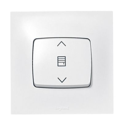 Interrupteur volet roulant encastrable complet Blanc - Neptune LEGRAND