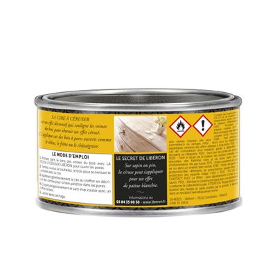 Cire à céruser blanche pour meuble en bois 250 mL - LIBERON