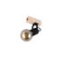 Spot E27 Lynar noir et bois 10W - REALITY