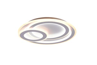 Plafonnier MITA rond blanc LED 74W 9000 lumens blanc dynamique CCT - TRIO