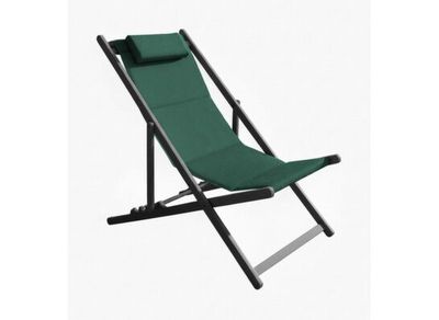 Chaise de jardin pliante LENA chilienne aluminium graphite vert, Livraison à domicile incluse - PROLOISIRS