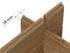 Abri de jardin en bois traité autoclave marron Valence 2 - 9,5 m² hors-tout - WHITE WOOD