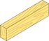 Bois pour clavette pour cloison Placopan 29 x 50 mm x 2 m PLACO