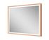 Miroir en bois lumineux 75 X 90 cm Swann Wood MP GLASS
