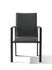 Fauteuil de jardin AJACCIO aluminium noir - BOCARNEA