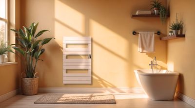 Sèche-serviettes à inertie sèche HANAE 500W blanc - BESTHERM