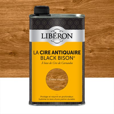 Cire antiquaire liquide "Black Bison" chêne moyen 0,5 L - LIBERON