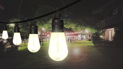 Guirlande lumineuse extérieur solaire LED 7,7m Stelar noir IP44 40 lumens blanc chaud - ARLUX