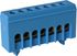 Bornier neutre bleu 7 trous sur rail DIN - Batilec