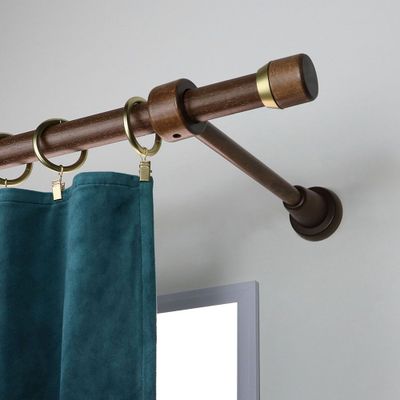 Support à oeil recoupable de 110 à 330 mm diam 28 mm Finition Chêne foncé - MOBOIS